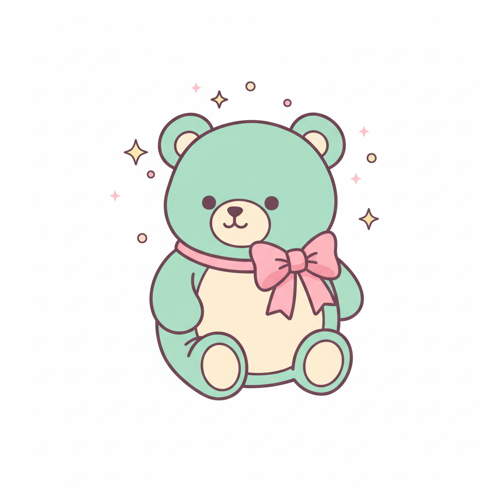 Sparkle Bear Art Print