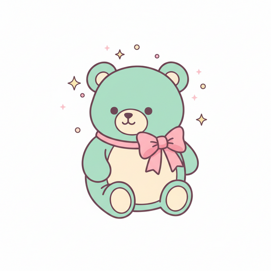 Sparkle Bear Art Print