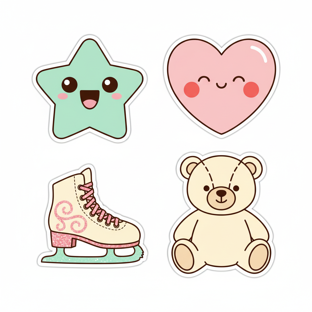 Sasa Sparkles Sticker Sheet